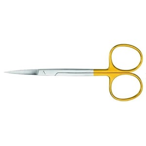 Ciseaux à Iris professionnels de qualité supérieure, ciseaux à Iris incurvés en acier inoxydable or ciseaux chirurgicaux à pointe Fine Supercut - Product Image 5
