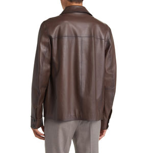 Chaqueta de Cuero para Hombre, Primavera y Otoño 2025, Alta Calidad, Personalizada, Directamente de Fábrica, Ropa al por Mayor - Product Image 2