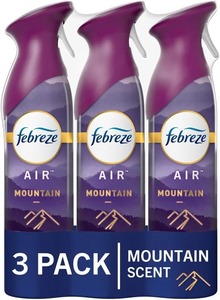 น้ำหอมปรับอากาศกลิ่นภูเขา Febreze ขนาด8.8ออนซ์พลาสติกบรรจุ3ชิ้นสำหรับรถยนต์และห้องห้องน้ำ - Product Image 2
