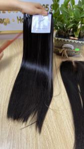 Vente en gros d'extensions de cheveux humains de haute qualité os droit double tiré faisceaux de cheveux humains vietnamiens cheveux bruts doux - Product Image 4