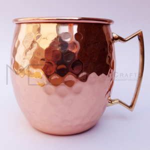 Artesanía india con precios bajos Mule Mug Pulido en relieve con mango de cobre para agua potable con alta calidad - Product Image 6