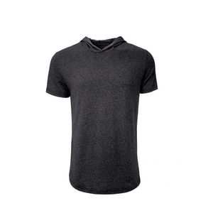 Camiseta unisex de manga corta de algodón peinado con anillo para hombre, camisetas de gimnasio, camisetas ajustadas de secado rápido - Product Image 2