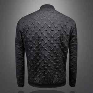 Chaqueta deportiva de otoño 2025 para hombre, chaqueta de alta calidad con cremallera de color sólido para hombre, chaquetas de béisbol universitarias de talla grande para hombre - Product Image 3