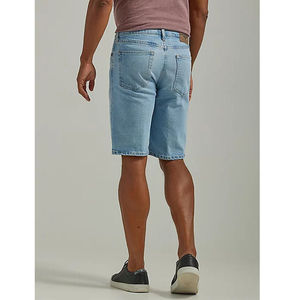 Pantalones Cortos Vaqueros de Mezclilla para Hombre, Estilo Urbano, Color Azul Claro, con Botones, Holgados, Talla Grande - Product Image 3