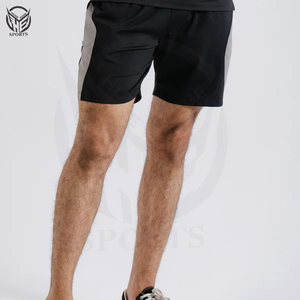 Short en polaire 100% coton pour homme, respirant, longueur au genou, taille élastique, tricoté, solide, taille moyenne. - Product Image 1