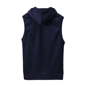 Breathable <b>Sleeveless</b> Sports Custom Cotton <b>Hoodie</b> Regular Length Zipper <b>Men's</b> Hoodies with Pockets Gym Fitness <b>Men's</b> Clothing - Product Image 6