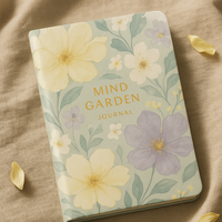 Journal de jardin intérieur LABON, pleine conscience, gratitude, réflexion, soins personnels, guérison émotionnelle et croissance personnelle, carnet d'écriture