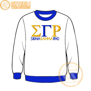 Sudadera de lana de algodón Sigma Gamma Rho personalizada de alta calidad, Jersey bordado, chaqueta para mujer, ropa griega, estilo de hermandad - Product Image 4