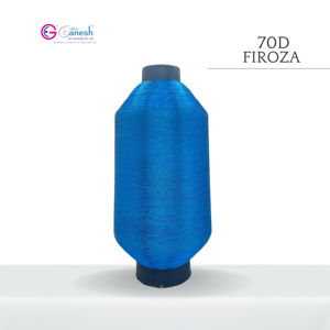 Premium 70D Firoza Shade <b>Metallic</b> <b>Yarn</b> MS Type Sparkle Shiny <b>Metallic</b> Sewing <b>Yarn</b> Per Kg High Visibility High Durability - Product Image 1