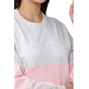 Sudadera de cuello redondo de gran tamaño de manga larga personalizada de alta calidad para mujer, gran oferta, Jersey a rayas para tela de punto de invierno - Product Image 3