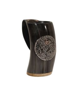 Taza de cerámica tallada vikinga natural hecha a mano personalizada para citas, para cerveza y café en el hogar, hoteles, restaurantes - Product Image 5