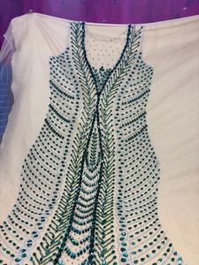 Panneau de corsage en cristal brodé à la main de luxe pour robe de soirée et robes de haute couture - Product Image 5