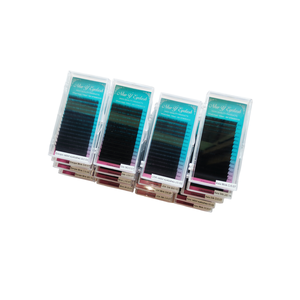 Vente en gros d'extensions de cils classiques C D CC Curl cachemire hybride volume méga individuel noir fait à la main plateaux de cils - Product Image 1