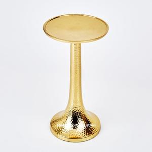 Diseño atractivo Portavelas de pilar de metal Acabado dorado para proveedores de decoración de iluminación de fiestas y eventos - Product Image 3