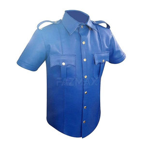 Le Pakistan a fabriqué le t-shirt en cuir le plus vendu pour les hommes T-shirt en cuir respirant à quantité minimale de commande bas pour les hommes en stock - Product Image 1