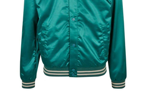 Veste d'université de baseball de haute qualité pour hommes nouvelle veste en satin brodé à la mode respirante fermeture à glissière de grande taille pour l'hiver - Product Image 5