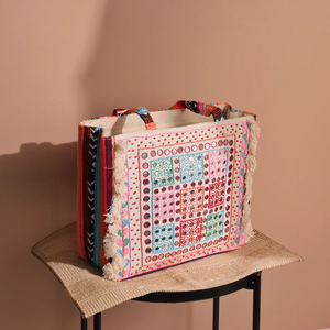 Bolsos de mano personalizados de la mejor calidad para mujer, estilo de moda abierto de gran cantidad para uso multiusos, indio por glowin fashion - Product Image 3