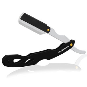 Poignée ergonomique à bord ultra tranchant et rasoir droit de barbier professionnel artisanal de précision pour hommes pour un rasage en douceur - Product Image 1