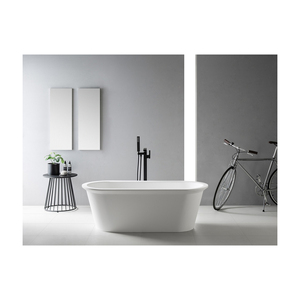 Baignoire d'intérieur autoportante de luxe en acrylique de conception standard de plain-pied avec finition traditionnelle en marbre Grandes baignoires pour le trempage - Product Image 2