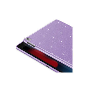 Étui en coton brillant et scintillant Netzy compatible SAFA pour tablette iPad 10.2 2021 iPad Mini 5 iPad Pro 11 - Noir Protection TPU ROHS - Product Image 1