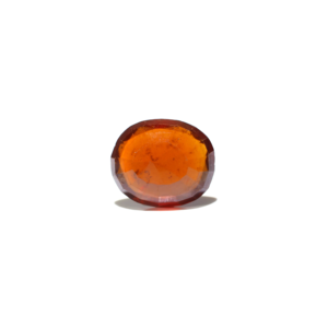 Hessonite naturelle (Gomed) taille ovale 8,1 carats, pierre précieuse en vrac, taille personnalisable, facettée et calibrée pour accessoires de joaillerie - Product Image 2