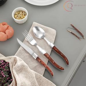 Juego de Cubiertos de Madera Modernos, Utensilios Naturales Sostenibles para la Cena en Casa - Product Image 1