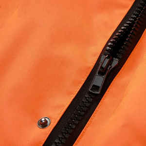 Veste de travail de sécurité haute visibilité avec logo personnalisé pour hommes, coupe-vent à coque souple pour l'extérieur avec col montant, design long et fin - Product Image 6