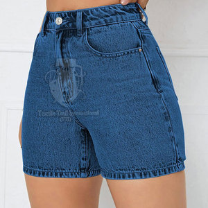 Nouveauté : Shorts en jean personnalisés pour femmes, couleur personnalisée, coton respirant, avec poches. - Product Image 3