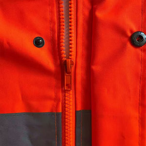 เสื้อแจ็คเก็ตนิรภัยสะท้อนแสง เสื้อผ้าทำงานแบบมองเห็นได้ชัดเจน ป้องกันภัยกลางแจ้ง เสื้อแจ็คเก็ตนิรภัย - Product Image 5