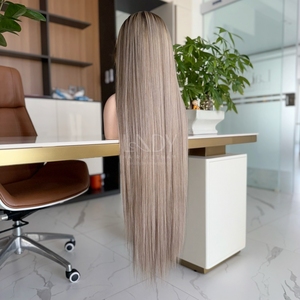 Pelucas de un donante de pelo largo de la más alta calidad, precio al por mayor, cabello humano vietnamita, hueso recto, encaje HD - Product Image 5