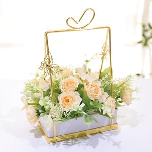 Florero de metal con decoración de mesa de diseño personalizado con Soporte Diseño hecho a mano mayorista fabricante exportador - Product Image 5