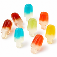 Bonbons gélifiés halal en forme de bâtonnets, saveurs fruitées sucrées et acidulées assorties, en vrac, enrobés de glace molle, personnalisables OEM ODM Marque Privée TK