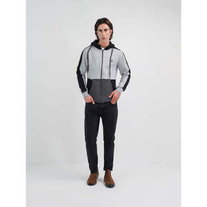 Sweat-shirts à fermeture éclair pour hommes JEONG, avec logo graphique personnalisé, en tissu French Terry, anti-rétrécissement et imprimé, tailles XS à 6XL - Product Image 1