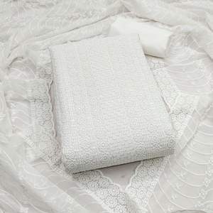 Exclusivo Conjunto de Traje de Mujer sin Costuras en Falsa Georgette con Bordado, Manga Larga, Antiencogimiento, Salwar Kameez Indio, Sari para Boda - Product Image 3