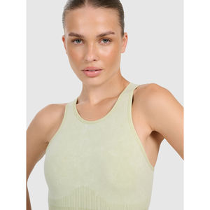 Haut de yoga décontracté pour femme, qualité supérieure, tissu extensible doux, idéal pour l'entraînement et le sport, fabrication OEM - Product Image 6