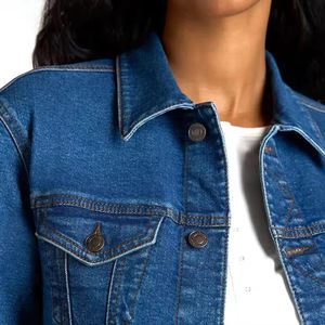Veste en jean pour femmes personnalisée de haute qualité Meilleure vente chaude et saison d'hiver Utiliser des vestes en jean pour femmes Respirant - Product Image 5