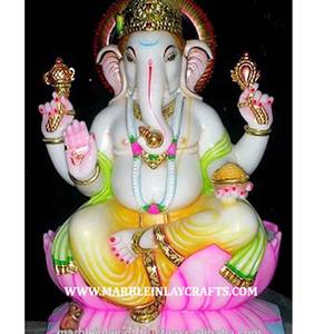 Estatua de Ganpati de Mármol - Product Image 1