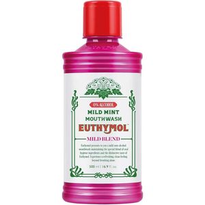 Euthymol Bain de Bouche Menthe Douce 500ml Haleine Fraîche Soin Bucco-dentaire Soin des Gencives Vente en Gros Royaume-Uni FMCG - Product Image 1