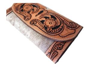 Cartera Bifold de Cuero Genuino Premium con Bloqueo RFID y Conjunto de Bolso de Mano Estilo Vintage con Cierre de Cremallera, Pulseras de Moda Occidental para Mujer - Product Image 3