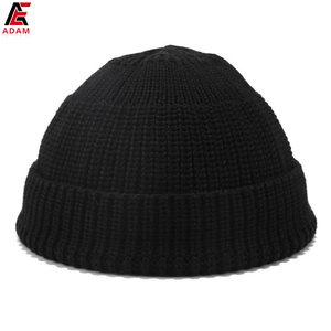 2023 Custom Logo 100% <b>Wool</b> <b>Beanie</b> <b>Hat</b> with Warm Fleece Lining & Ski Cuff High Quality Winter Collection Digital Puff Printing - Product Image 6