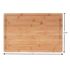 Tabla de Cortar Rectangular Grande Personalizada de Bambú Orgánico Sostenible, Apta para Lavavajillas, Utensilios de Cocina de Crescent Crafts - Product Image 2