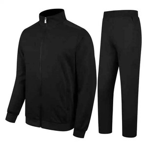 Ropa deportiva de entrenamiento y jogging, ropa de invierno informal en blanco de manga larga, Material de algodón de dos piezas, conjunto de chándal y chándales para hombres - Product Image 1
