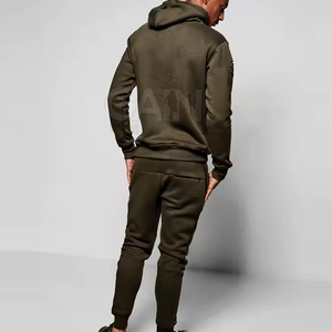 Survêtements de détresse pour hommes, de couleur unie, à prix de gros, survêtements de quantité minimale de commande bas pour hommes. - Product Image 3