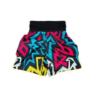 Pantalones Cortos de Muay Thai de Primera Calidad con Logotipo Personalizado Sublimado, Pantalones Cortos para Hombre, Pantalones Cortos de Muay Thai y Kickboxing Personalizados para Adultos - Product Image 4