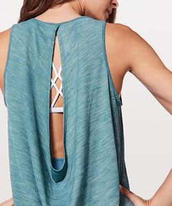 Comfort and loss <b>top</b> <b>yoga</b> set Wholesale Quick Dry Fitness Crop <b>Top</b> <b>Women</b> Workout Loose <b>Top</b> Gym Tank Activewear - Product Image 2