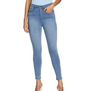 New Style Slim Fit Length weight Skinny High Quality Custom Waist pent for Women Dresses Denim Jeans Female Pants For Ladies