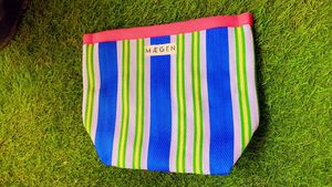 Bolsas de cosméticos de polipropileno de plástico reciclado de estilo de moda de lujo exportador de Bombay India-estuches de maquillaje ecológicos - Product Image 4