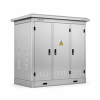 Armoire de distribution extérieure 12kV 24kV RMU MV en acier inoxydable résistante aux intempéries pour postes de transformation modulaires