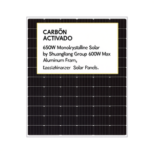 Panneau solaire monocristallin 650W du groupe Shuangliang, puissance maximale 600W, cadre en aluminium - Product Image 2