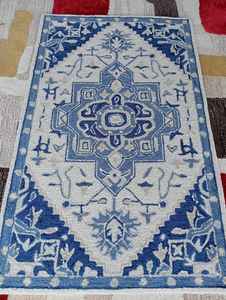 Alfombra 9x12, alfombra turca de gran tamaño, alfombra azul marino, alfombra Oushak, alfombra turca grande, alfombra 9x12, alfombra beige, - Product Image 3